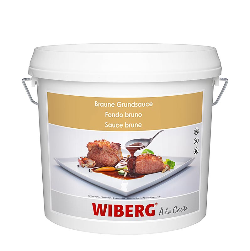 WIBERG Braune Grundsauce, pastös, für 15 Liter - 3 kg - Pe-eimer WIBERG Braune Grundsauce, pastös, für 15 Liter - 3 kg - Pe-eimer