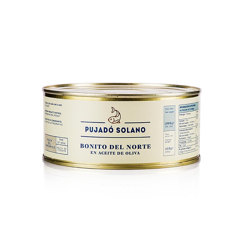 Bonito del Norte, atum branco em azeite, Pujado Solano - 1 kg - pode