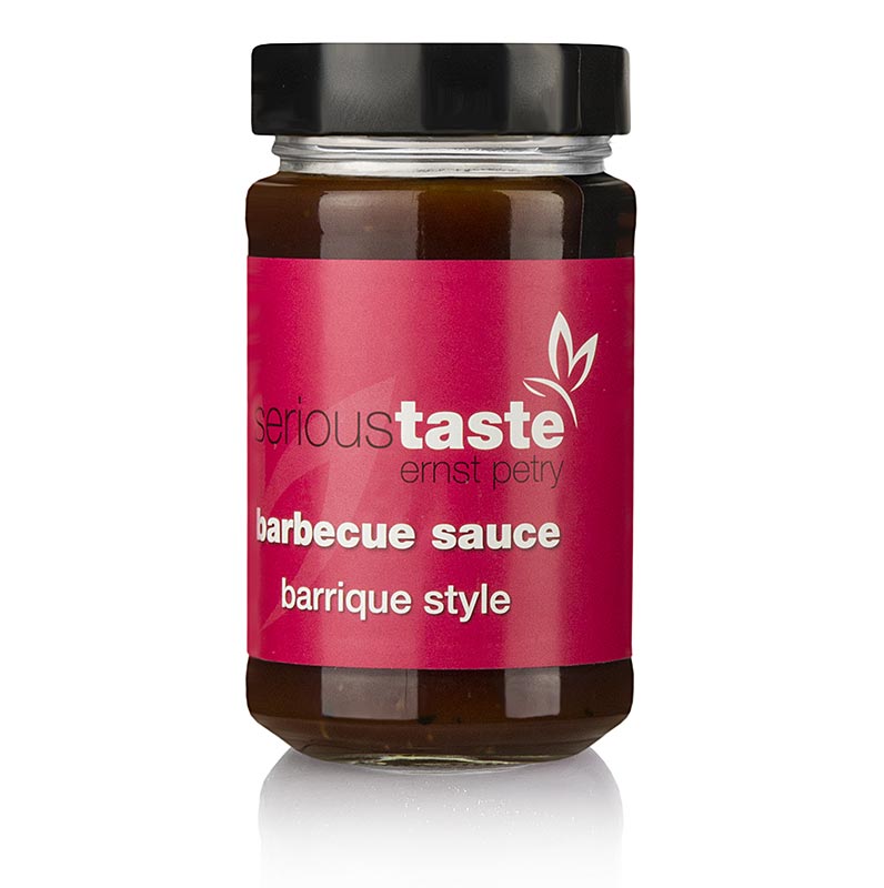 Serious Taste BBQ Sauce Barrique Style, Ernst Petry - 225 ml - Glas Serious Taste BBQ Sauce Barrique Style, Ernst Petry - 225 ml - Glas