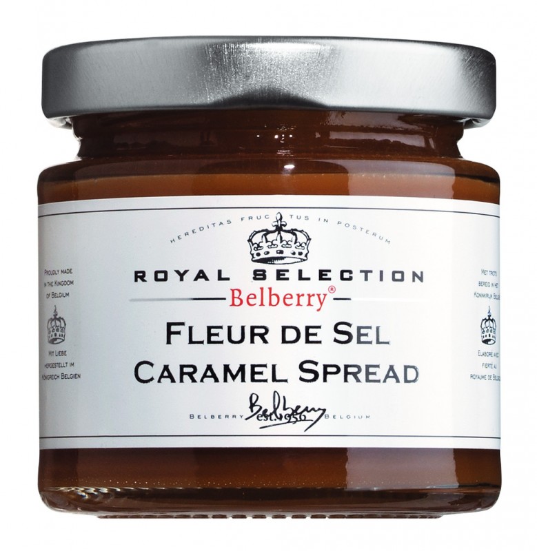 Royal Selection Caramelo e Flor de Sal, creme de caramelo com Flor de Sal e Belberry - 135g - Vidro Royal Selection Caramelo e Flor de Sal, creme de caramelo com Flor de Sal e Belberry - 135g - Vidro