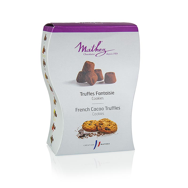 Konfeksi truffle - coklat, mathez, dengan biskut - 250 g - kotak