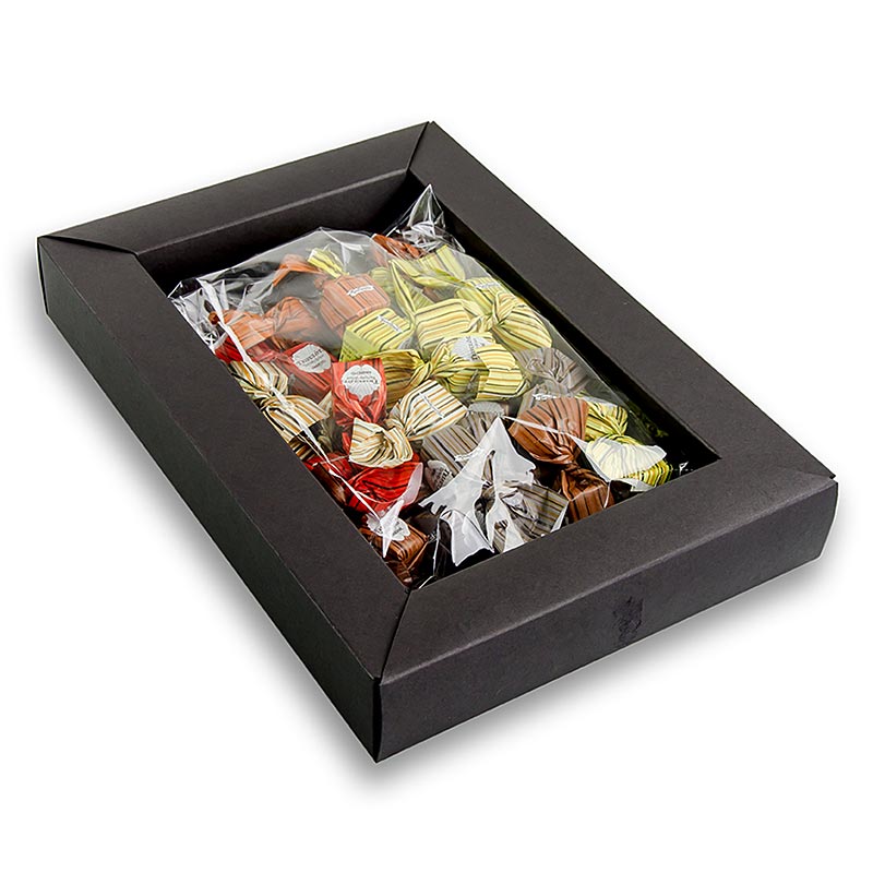 Mini bombons trufados trifulot de Tartuflanghe, em caixa de presente, 7 variedades - 224g - caixa