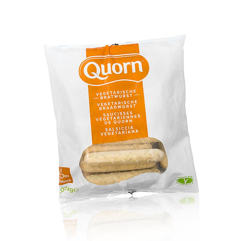 Salchichas de Quorn, vegetarianas, micoproteinas - 2,07 kg, 23 x 90 g - bolsa