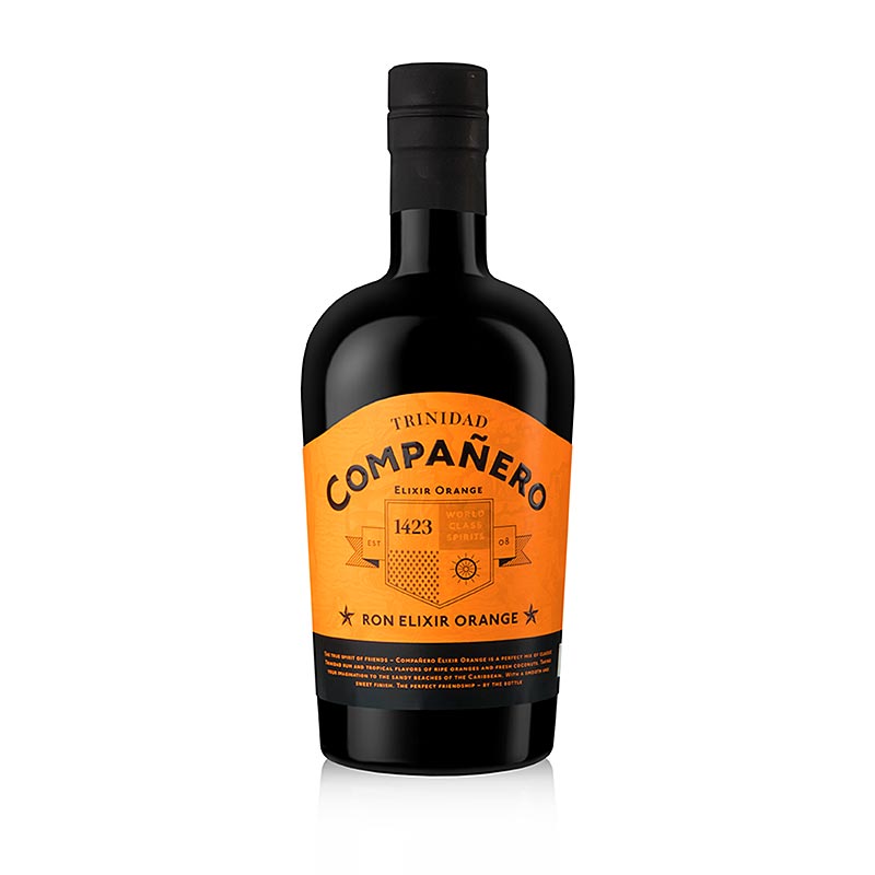 Companero Ron Elixir Laranja, aguardente de rum, 40% vol. - 700ml - Garrafa