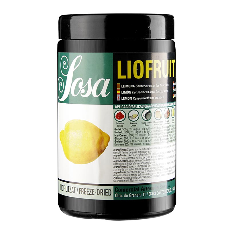 Pulver - Zitrone, gefriergetrocknet, mit Zucker Sosa - 1 kg - Pe-dose Pulver - Zitrone, gefriergetrocknet, mit Zucker Sosa - 1 kg - Pe-dose