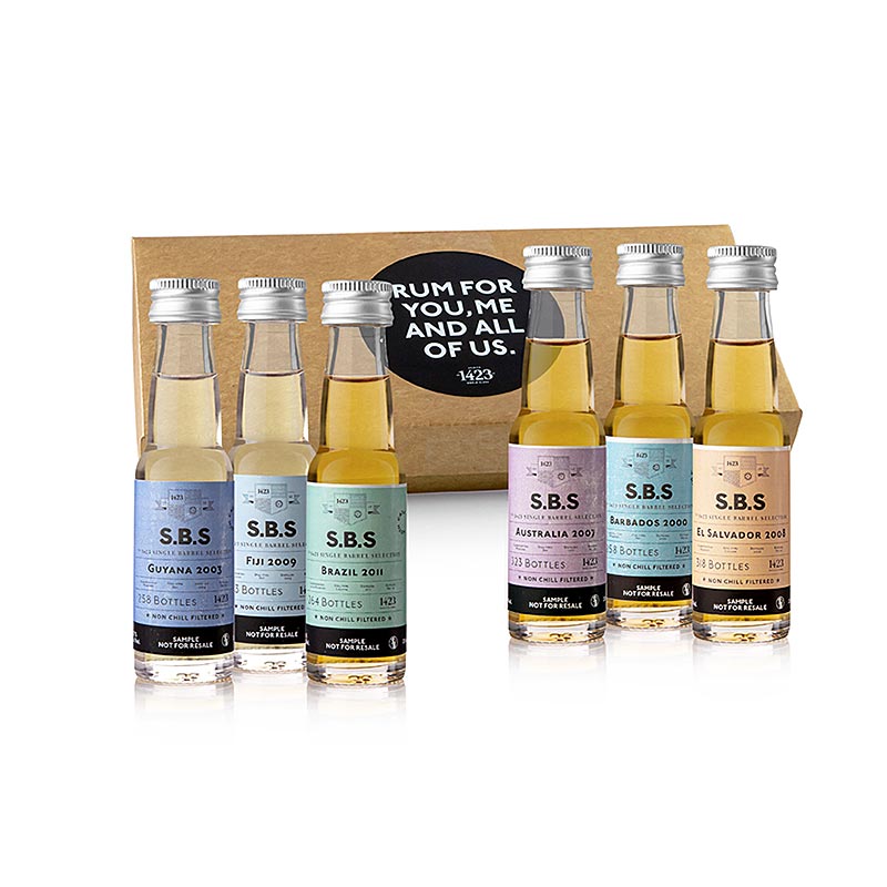 Rom SBS - Paquet d`Experiencies, Roms Rars amb Forca de Bota - 120ml, 6 x 20ml - ampolles