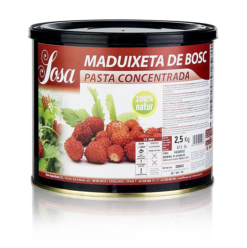 Walderdbeer-Paste, Sosa - 2,5 kg - Pe-eimer Walderdbeer-Paste, Sosa - 2,5 kg - Pe-eimer