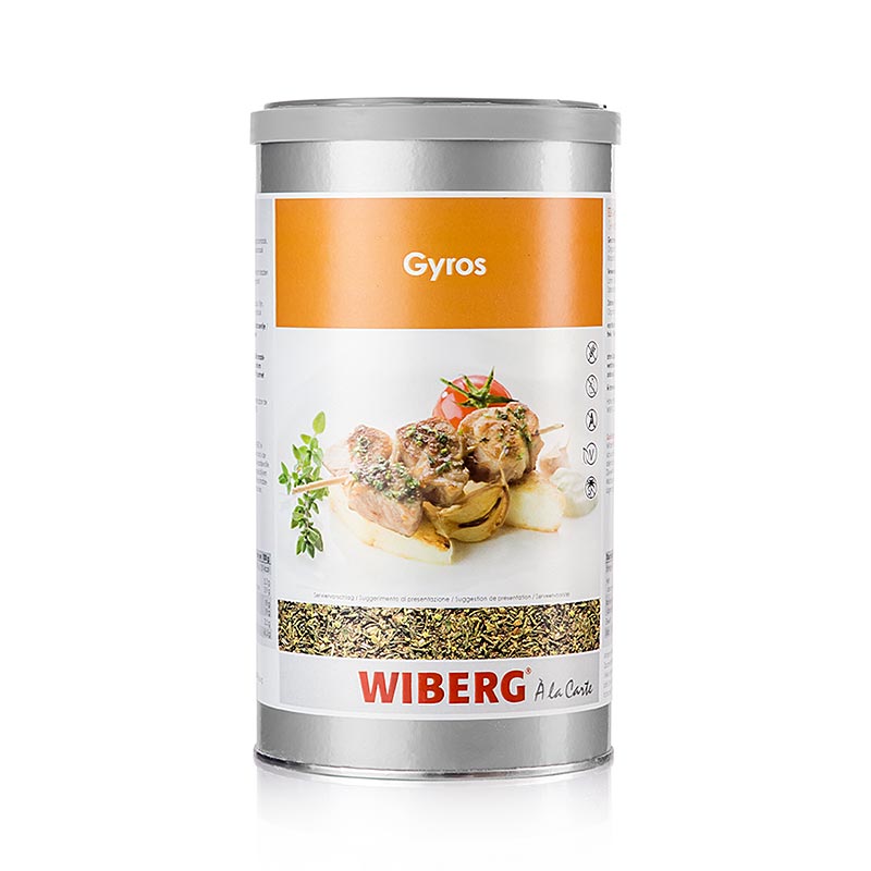 Giroscopios de sal temperado Wiberg - 600g - Caixa de aromas