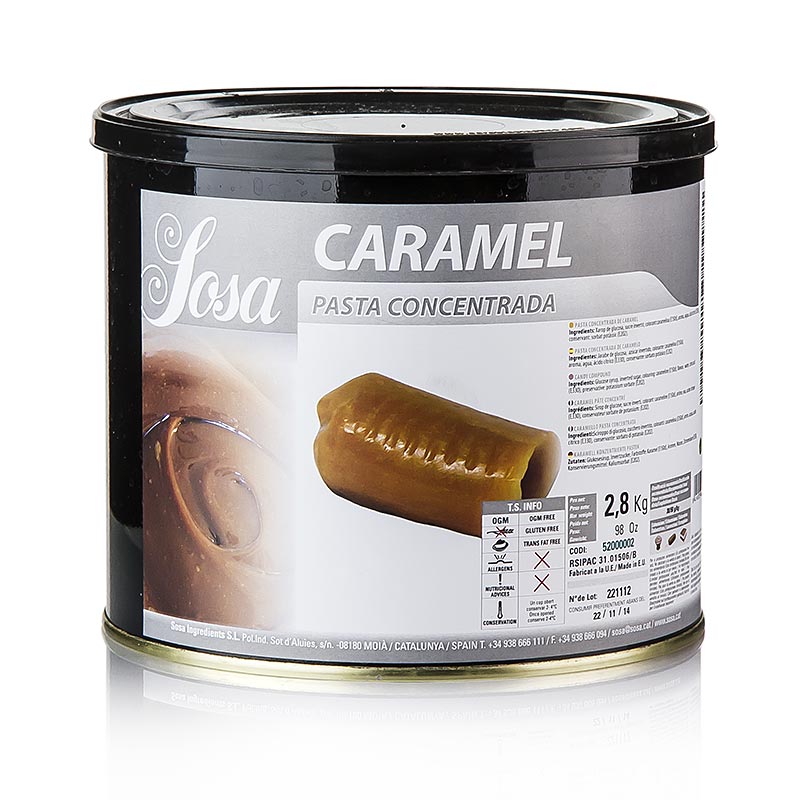 Sosa Paste - Karamel - 2,8 kg - Dose Sosa Paste - Karamel - 2,8 kg - Dose