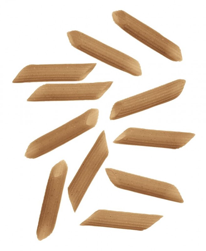 Penne Integrale, pasta elaborada con semola integral de trigo duro, Pasta Mancini - 500g - embalar