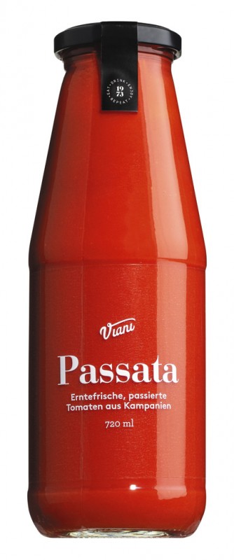 PASSATA - Passata di pomodoro, soseet tomaatit, Viani - 670 ml - Pullo
