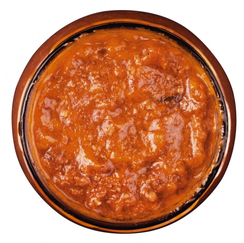 BOLOGNESE - Tomaattisugo hienon liharagun kera, tomaattikastiketta liharagulla, Viani - 580 ml - Lasi