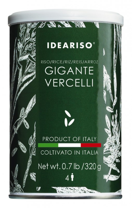 Riso Gigante Vercelli, arros, Ideariso - 320 g - llauna