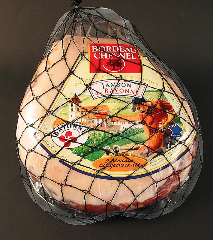 Bayonne Schinken, halbes Herzstück ohne Knochen, Frankreich - ca. 6 kg - Vakuum Bayonne Schinken, halbes Herzstück ohne Knochen, Frankreich - ca. 6 kg - Vakuum