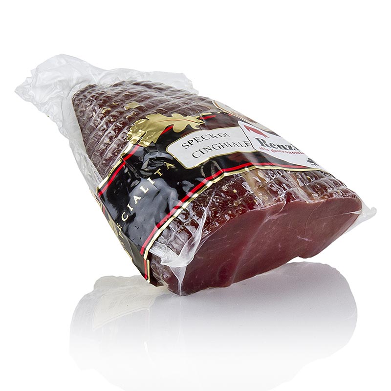 Wildschweinschinken, Wildschweinspeck, luftgetrocknet, Italien - ca.400 g - Vakuum Wildschweinschinken, Wildschweinspeck, luftgetrocknet, Italien - ca.400 g - Vakuum