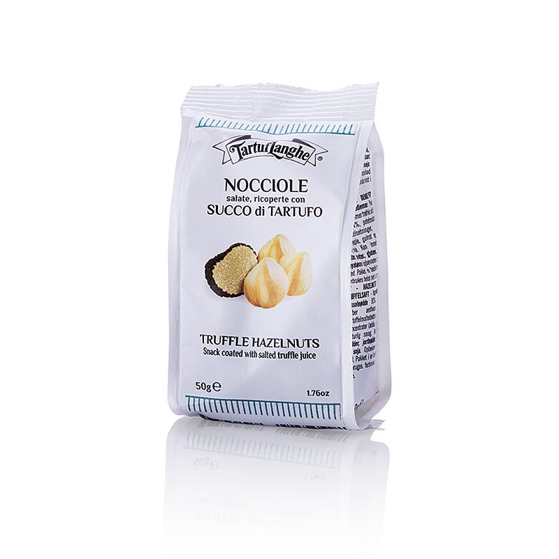 TARTUFLANGHE Bar snack alle nocciole ricoperte di succo di tartufo - 50 g - borsa