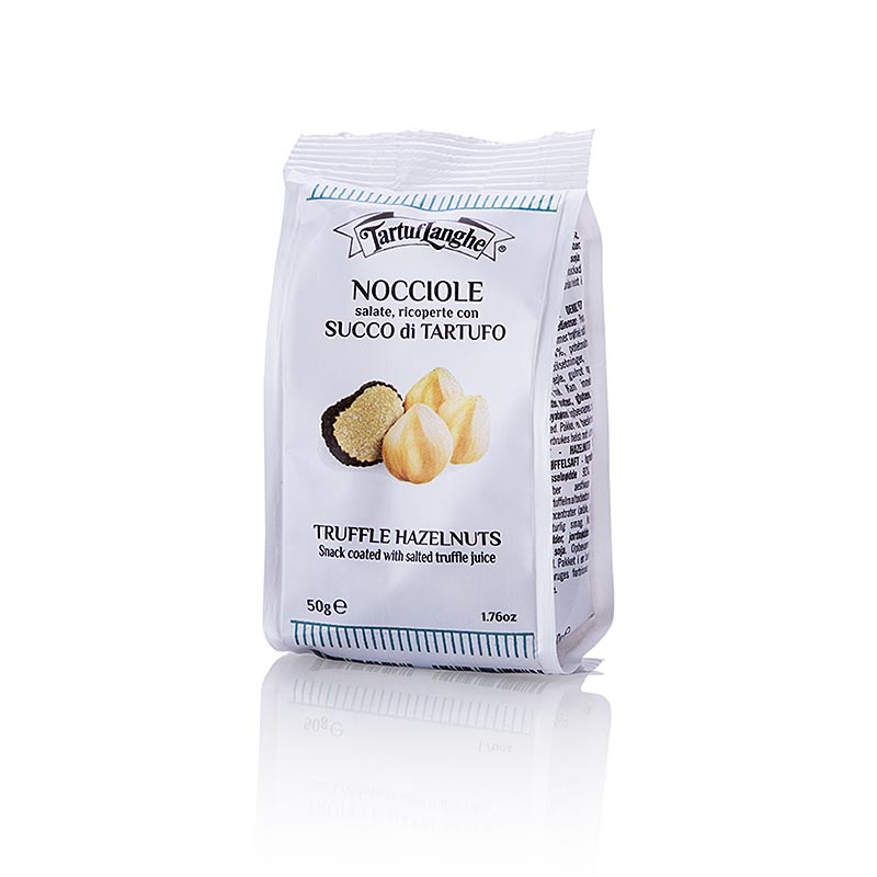 TARTUFLANGHE Bar snack hazelnut dilapisi dengan jus truffle - 50 gram - tas