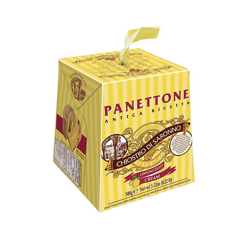Torta di Natale Panettone Limoncello, Lazzaroni - 100 grammi - Cartone