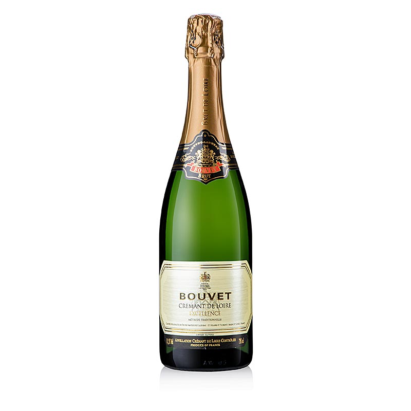 Bouvet Excellence Cremant de Loire, brut, vino espumoso Loira, 12,5% vol - 750ml - Botella