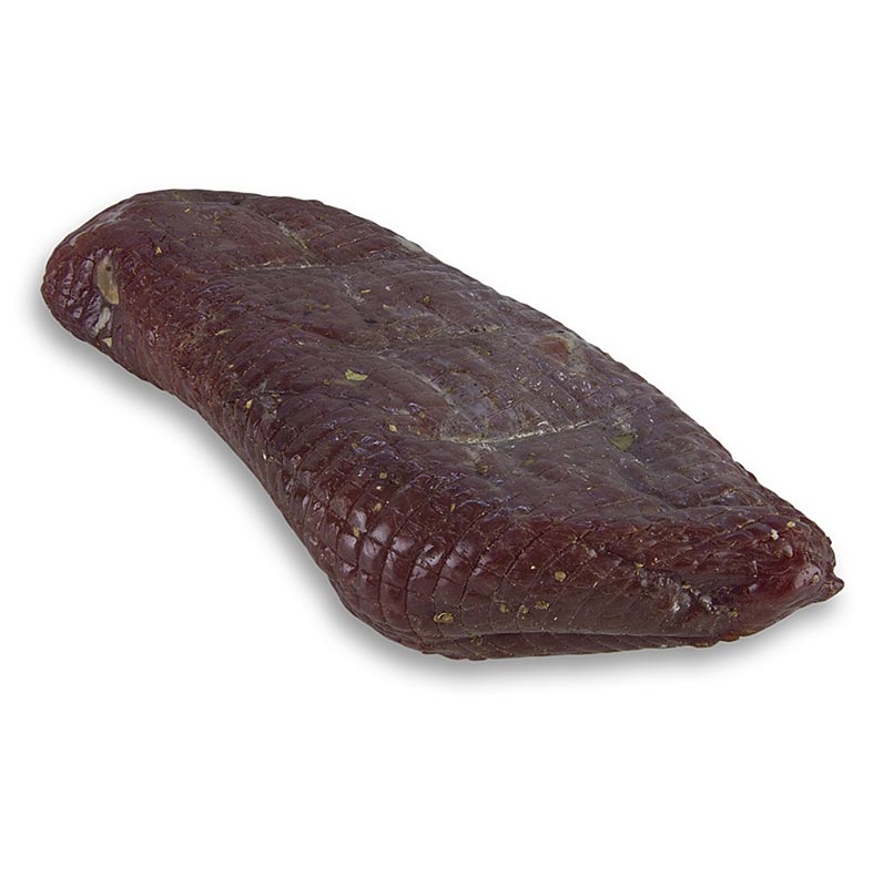 Wildschweinschinken, Wildschweinspeck, luftgetrocknet, Italien - ca.1.400 g - Vakuum Wildschweinschinken, Wildschweinspeck, luftgetrocknet, Italien - ca.1.400 g - Vakuum