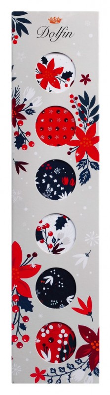 18 Carre Winter Rose, pacote de presente Winter Rose, Dolfin - 81g - pacote 18 Carre Winter Rose, pacote de presente Winter Rose, Dolfin - 81g - pacote
