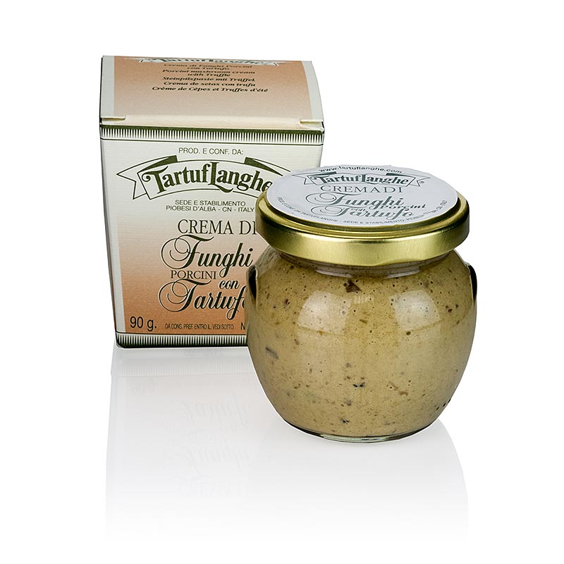 TARTUFLANGHE Steinpilz-Paste, mit Bianchetto- und Sommertrüffel - 90 g - Glas