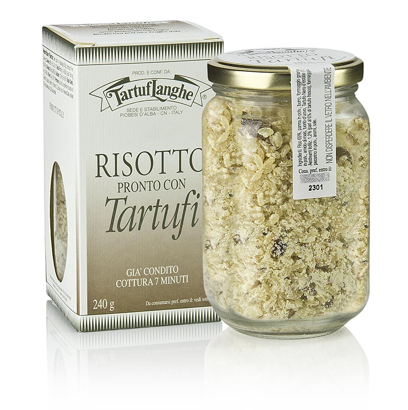 TARTUFLANGHE Trüffel-Risotto, fix und fertig - 240 g - Glas TARTUFLANGHE Trüffel-Risotto, fix und fertig - 240 g - Glas