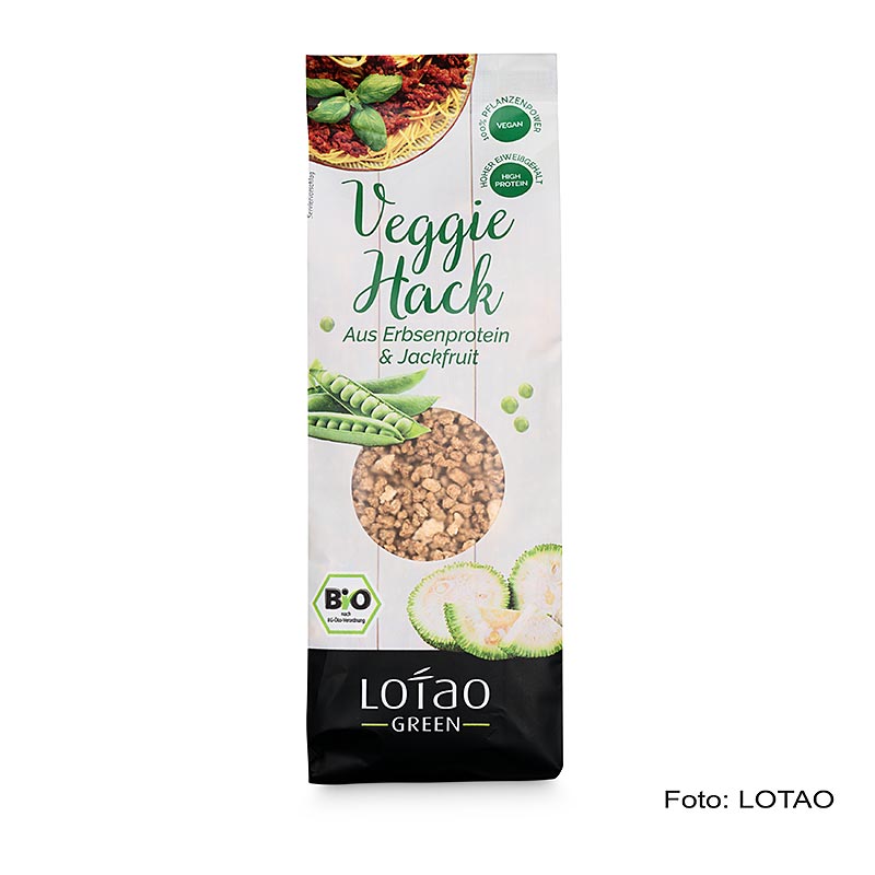 Jackfruit Veggie Hack, vegansk, Lotao, EKOLOGISK - 100 g - Kartong
