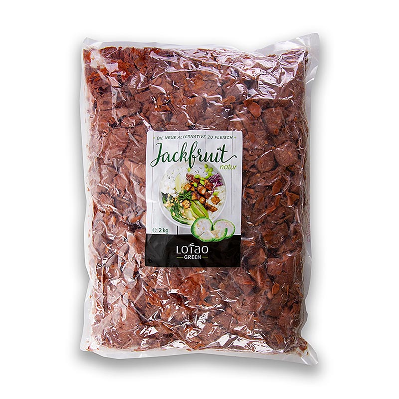 Jackfruktkjoett, naturlig, i terninger, vegansk, Lotao, OEKOLOGISK - 2 kg - bag
