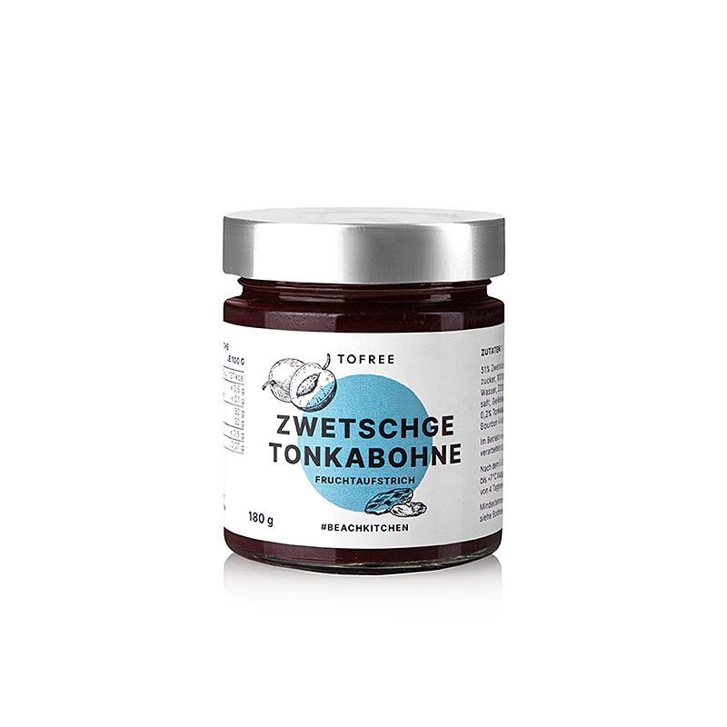 TOFREE-north - fruktspridning plommon - tonkabona - 180 g - Glas