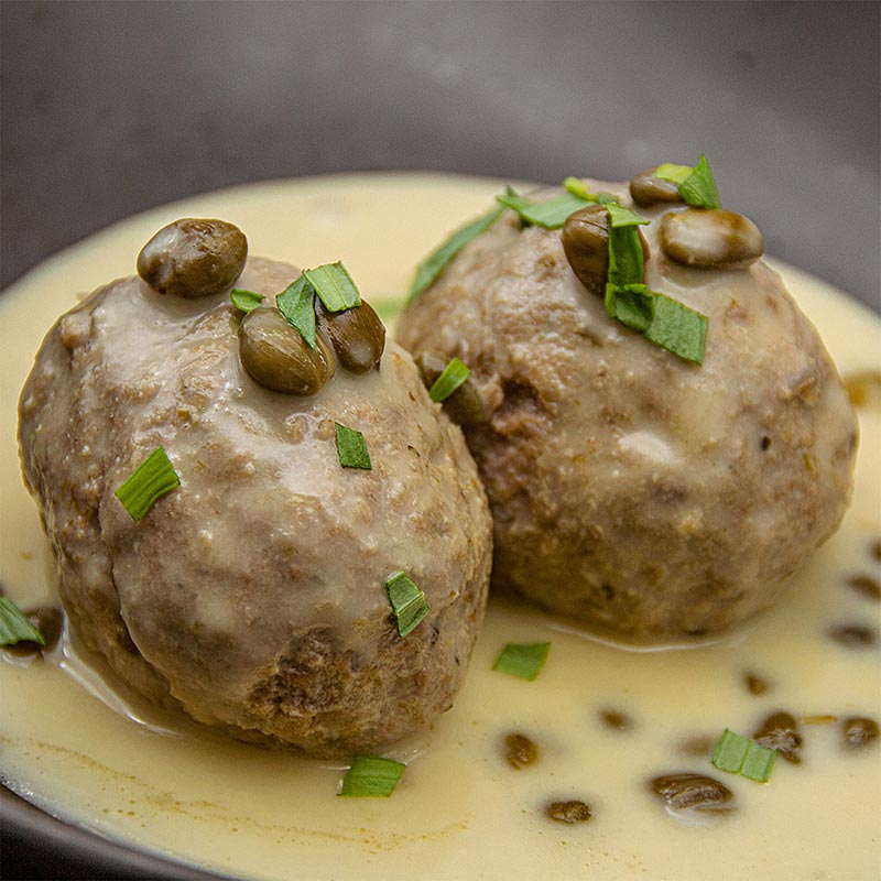 Konigsberger kottbullar i sas, 640g (4 kottbullar + sas), Otto Gourmet - 640 g - Vakuum Konigsberger kottbullar i sas, 640g (4 kottbullar + sas), Otto Gourmet - 640 g - Vakuum