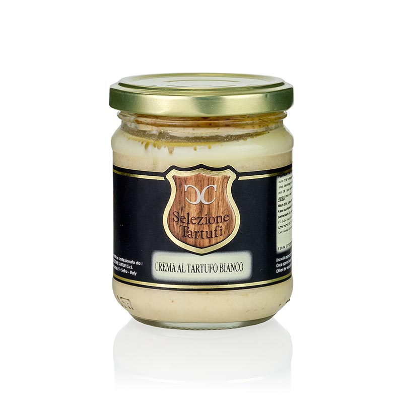 Trüffel-Creme, mit weißem Trüffel (tuber magnatum pico) Crema al Tartufo Bianco - 180 g - Glas