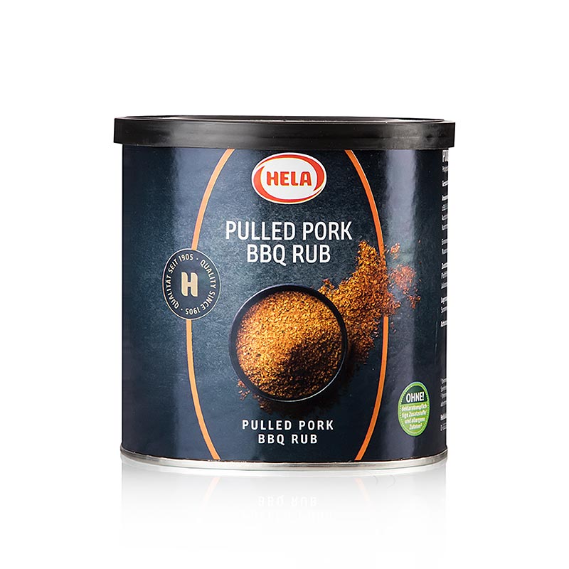 HELA Rub Pulled Pork BBQ preparacion de especias, picante - ahumado - 400g - caja de aromas