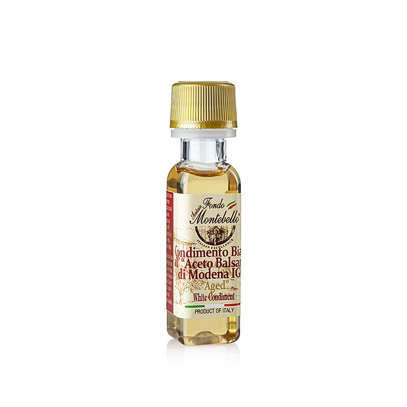 Condimento Balsamico, hvitt, Fondo Montebello - 20ml - PE flaska