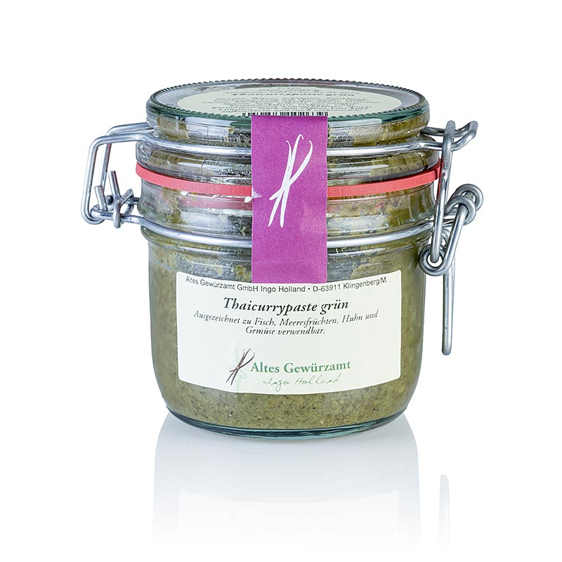 Thai-Currypaste grün, Altes Gewürzamt, Ingo Holland - 200 g - Glas Thai-Currypaste grün, Altes Gewürzamt, Ingo Holland - 200 g - Glas