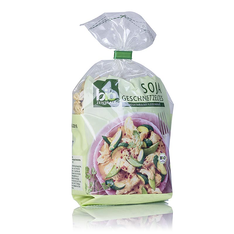 Soja Geschnetzeltes, vegan, BIO - 150 g - Beutel Soja Geschnetzeltes, vegan, BIO - 150 g - Beutel
