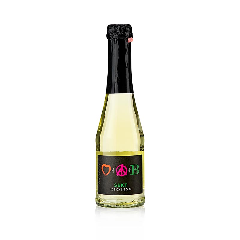 Emil Bauer Riesling wain berbuih kering Pfalz Piccolo - 200ml - Botol