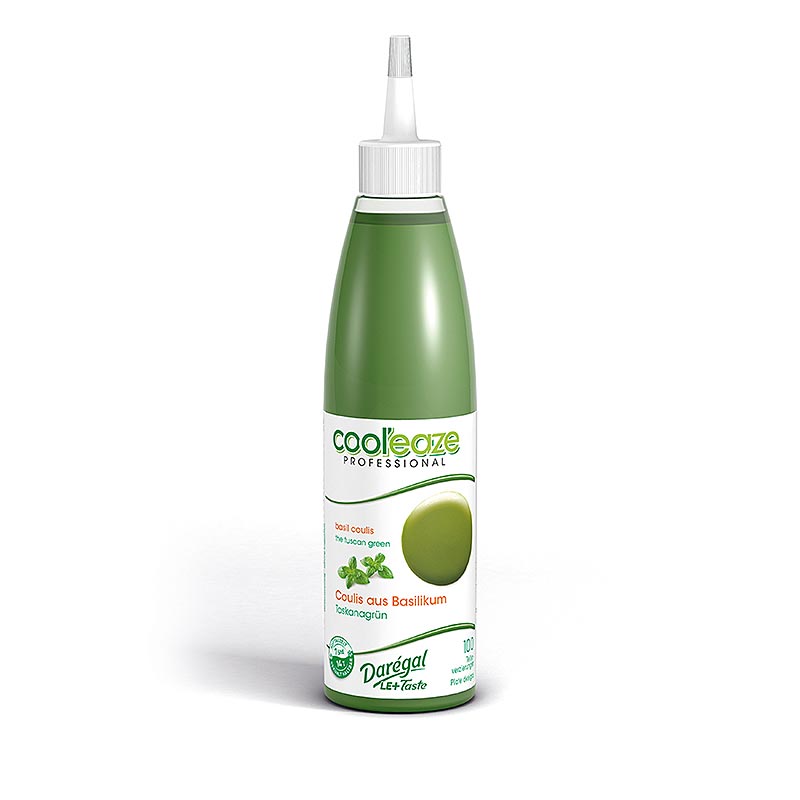 Coulis verde toscano, de albahaca, DAREGAL - 240g - botella de polietileno