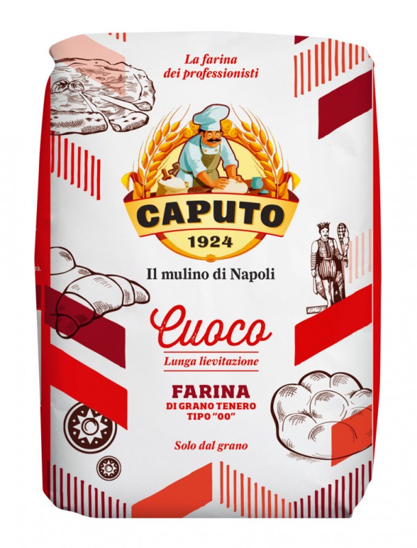 Farina Cuoco Rossa, farina di grano tenero tipo 00, Caputo - 1.000 g - pacchetto