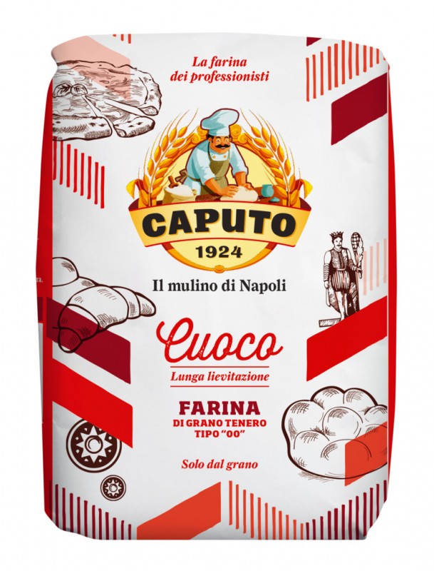 Farina Cuoco Rossa, miell gruri tip 00, Caputo - 1000 gr - paketoj