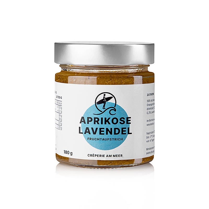 TOFREE-pohjoinen - Aprikoosi-laventeli hedelmalevite - 180 g - Lasi