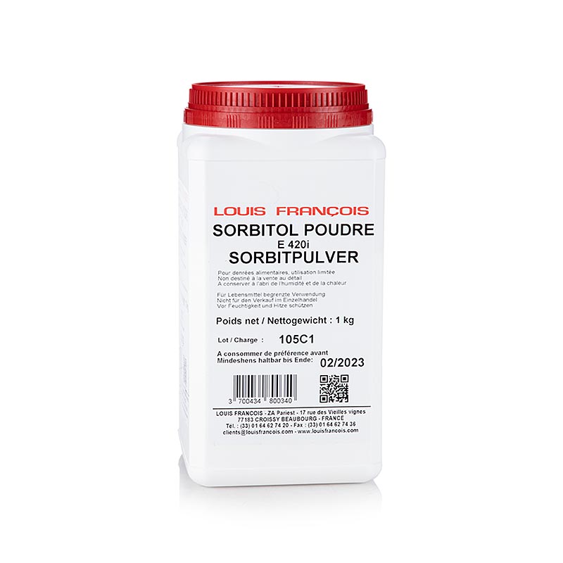 Sorbitol em po, Louis Francoise - 1 kg - bolsa