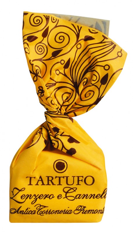 Tartufi dolci allo zenzero e cannella, sfusi, truffle coklat dengan jahe dan kayu manis, longgar, Antica Torroneria Piemontese - 1.000 gram - kg