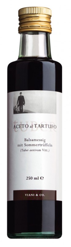Aceto balsamico al tartufo estivo, Aceto balsamico dengan truffle musim panas - 250ml - Botol