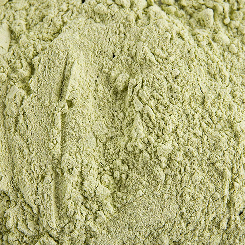 Polvo de rabano picante, similar al wasabi, de color verde claro (nueva receta) - 100 gramos - bolsa