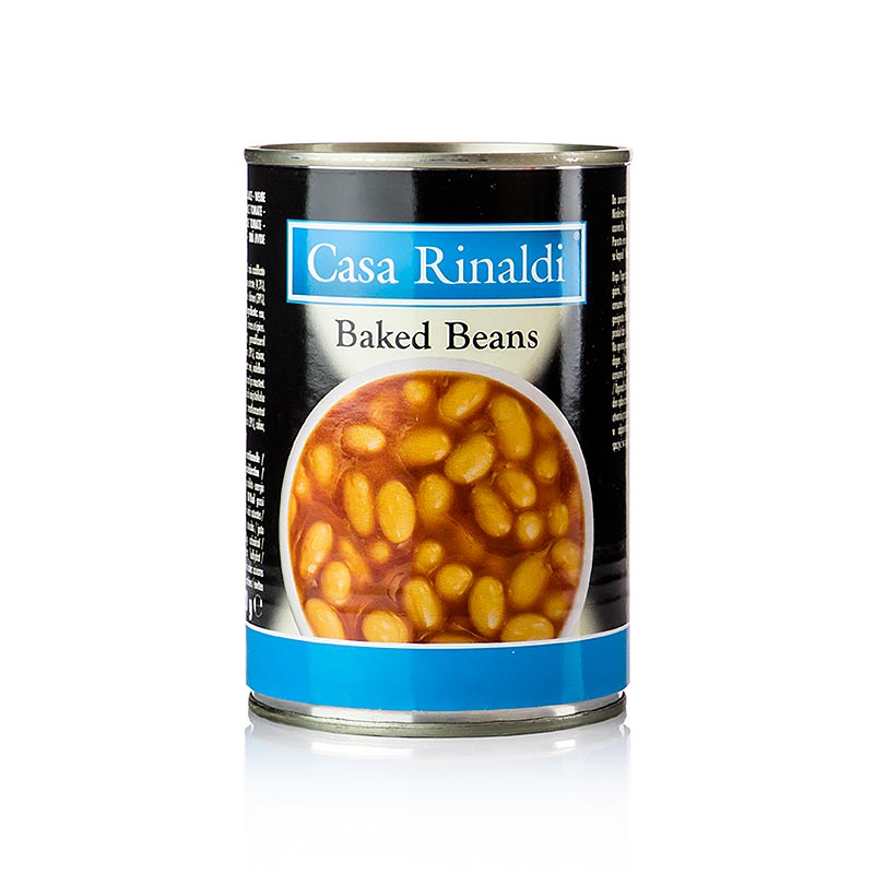 Frijoles cocidos en salsa de tomate, Casa Rinaldi - 420g - poder