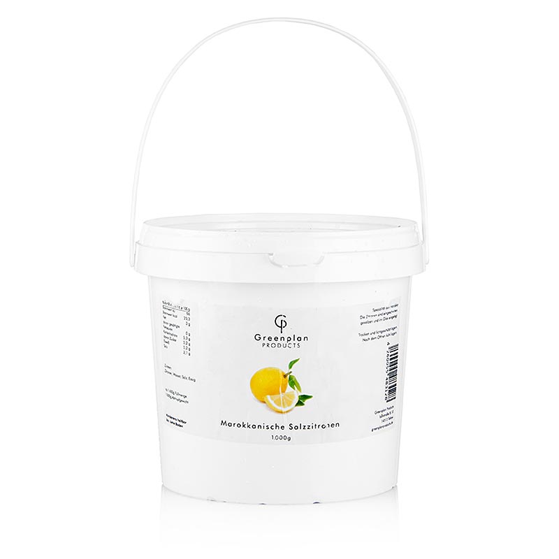 Limones enteros encurtidos, salados - 1,8 kg, aproximadamente 14 piezas - cubo de pe