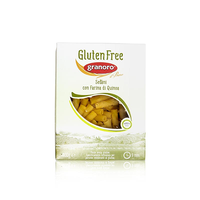 Granoro Sedani, com quinoa, sem gluten, No. 476 - 400g - bolsa Granoro Sedani, com quinoa, sem gluten, No. 476 - 400g - bolsa