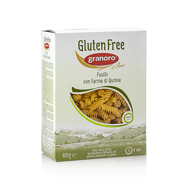 Granoro Fusilli, com quinoa, sem gluten, No. 473 - 400g - bolsa