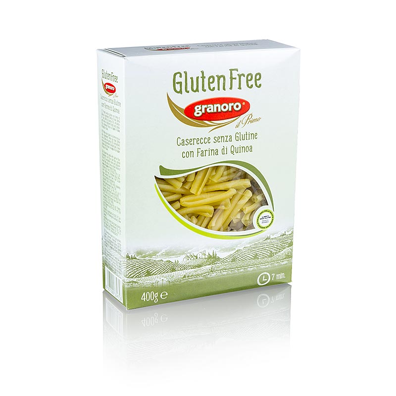 Granoro Casarecce, com quinoa, sem gluten, No. 475 - 4,8kg, 12 x 400g - Cartao Granoro Casarecce, com quinoa, sem gluten, No. 475 - 4,8kg, 12 x 400g - Cartao